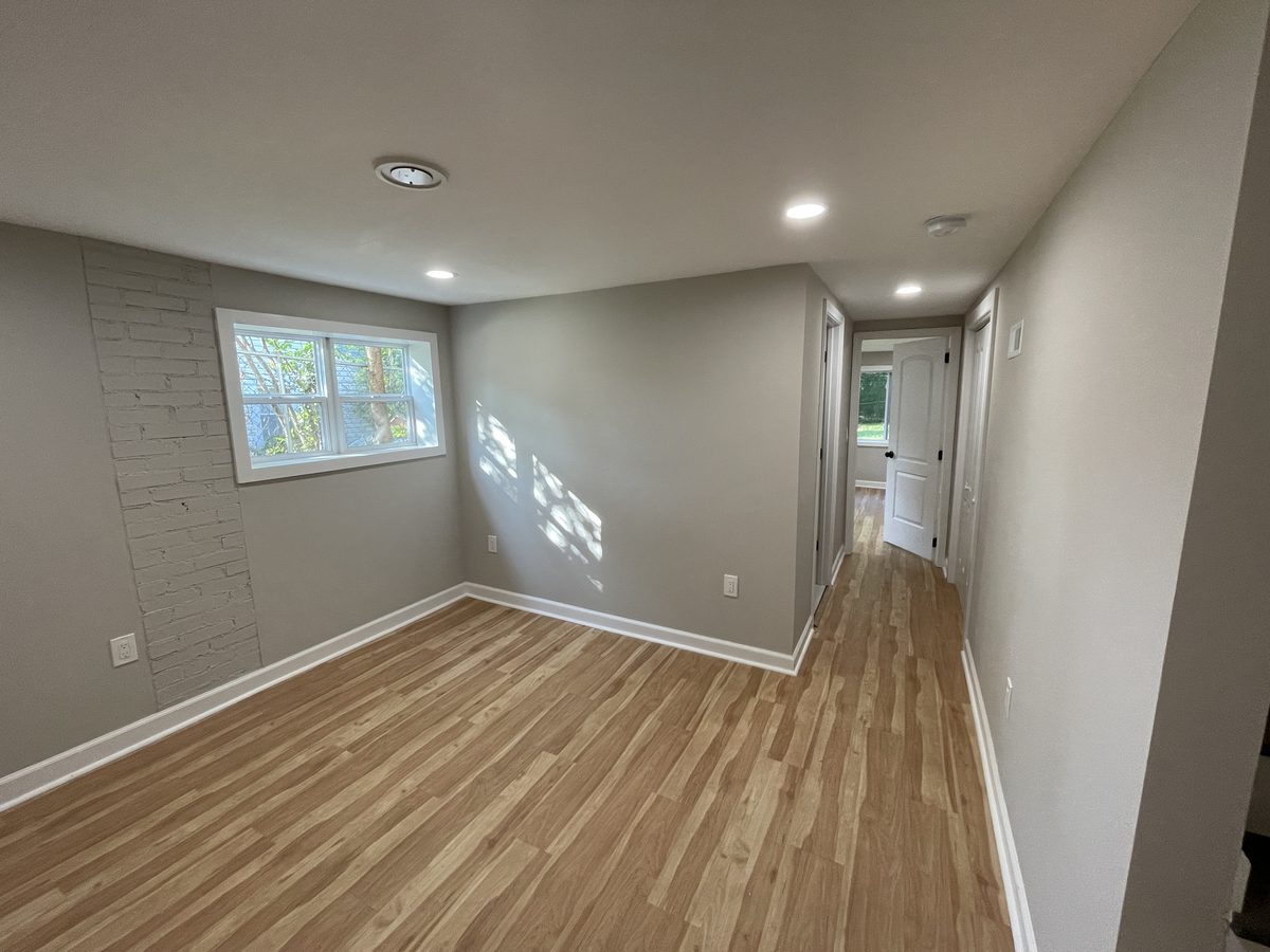 Greenville SC basement after renovation by Elevation Home Partners