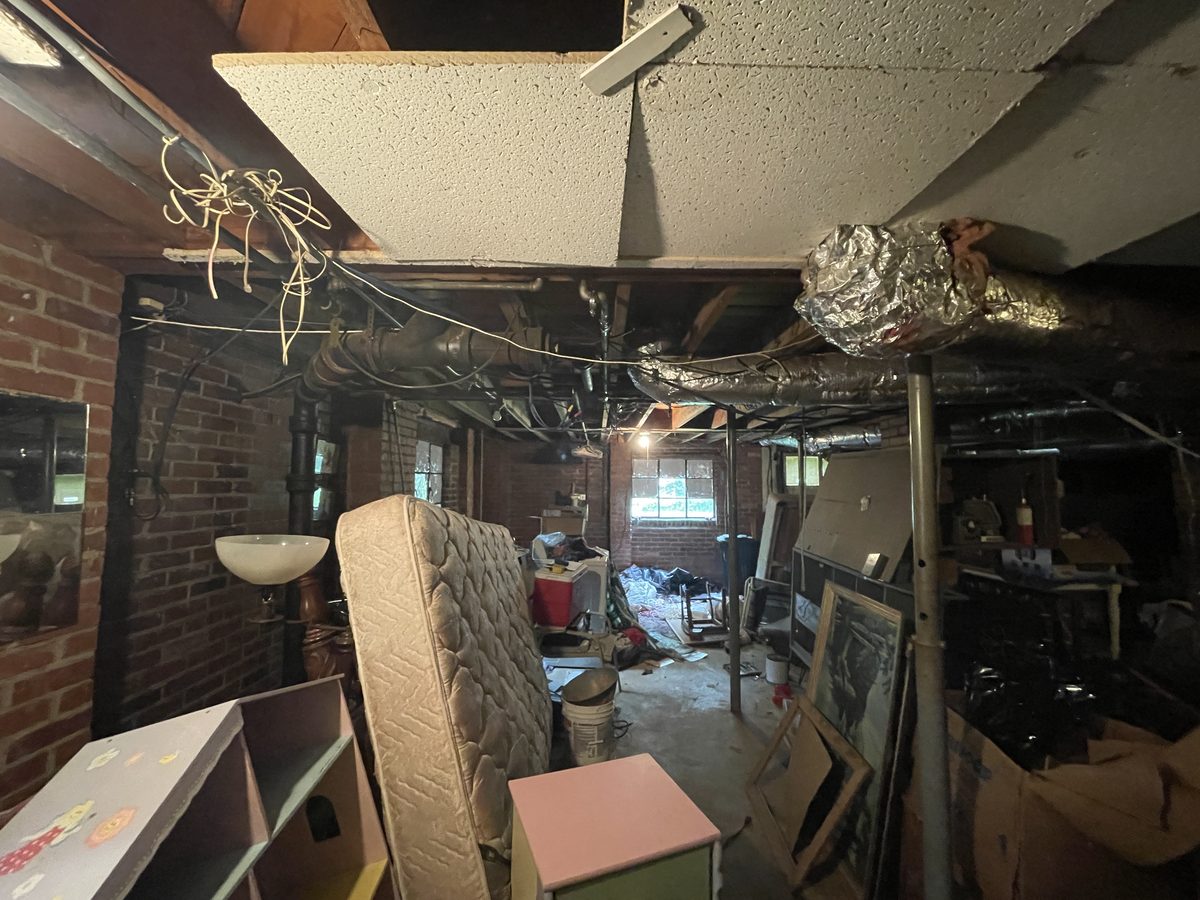 Greenville SC basement before renovation by Elevation Home Partners