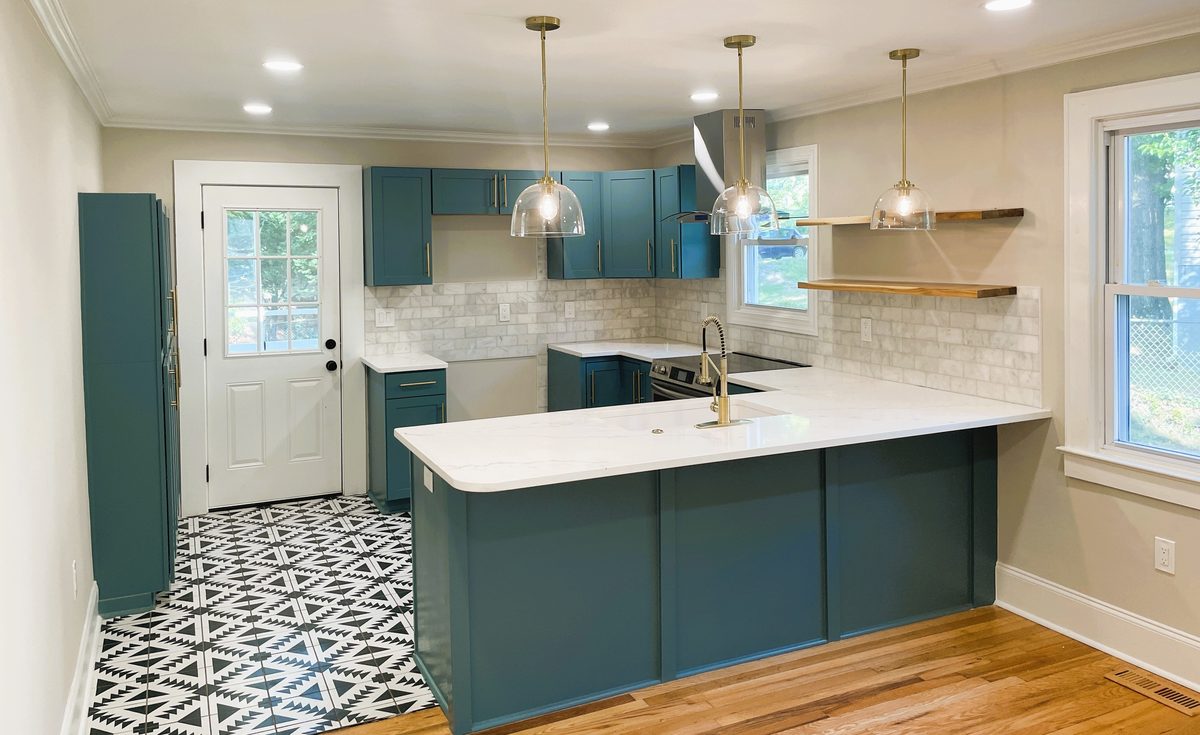 Greenville SC kitchen after renovation by Elevation Home Partners