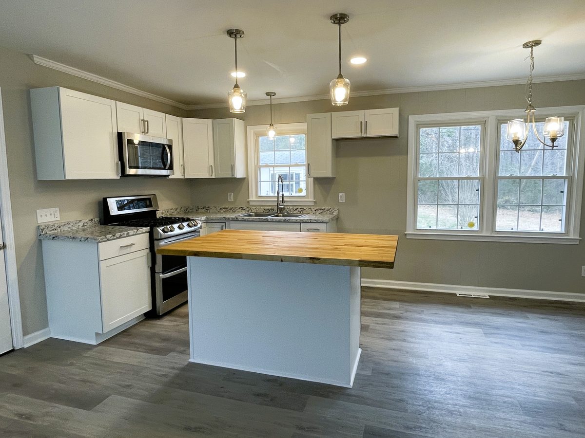 Honea Path SC kitchen after renovation by Elevation Home Partners
